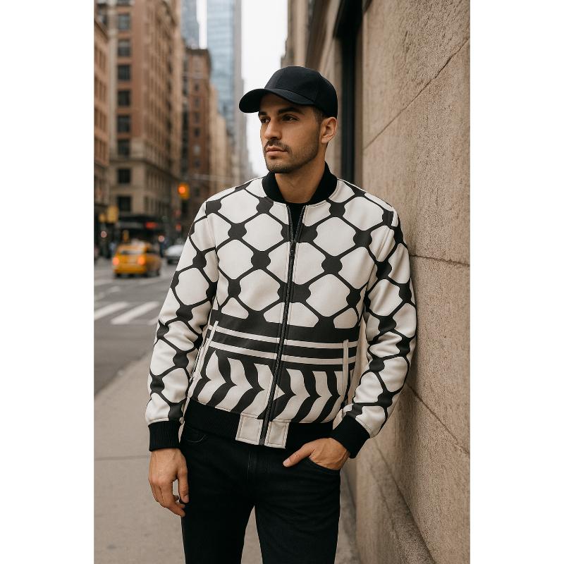 Keffiyeh Bomber Jacket (Unisex)