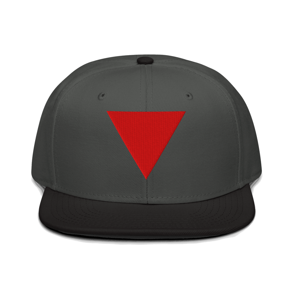 Red Triangle Snapback Hat