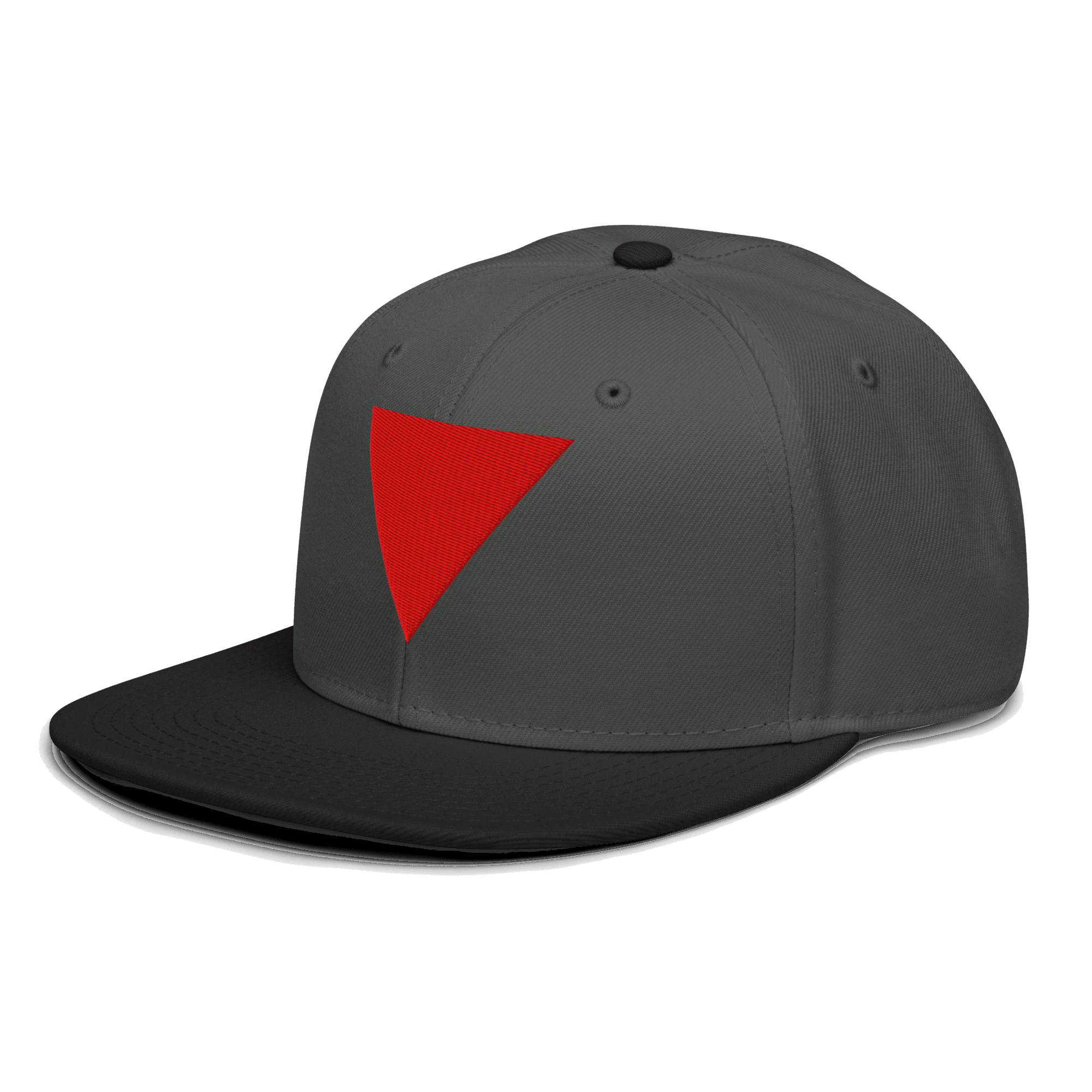 Red Triangle Snapback Hat