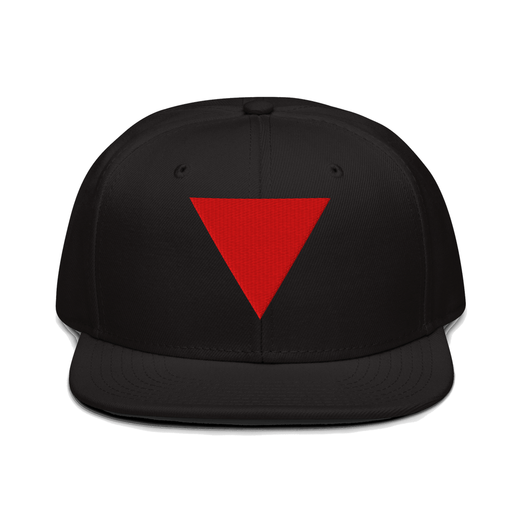 Red Triangle Snapback Hat