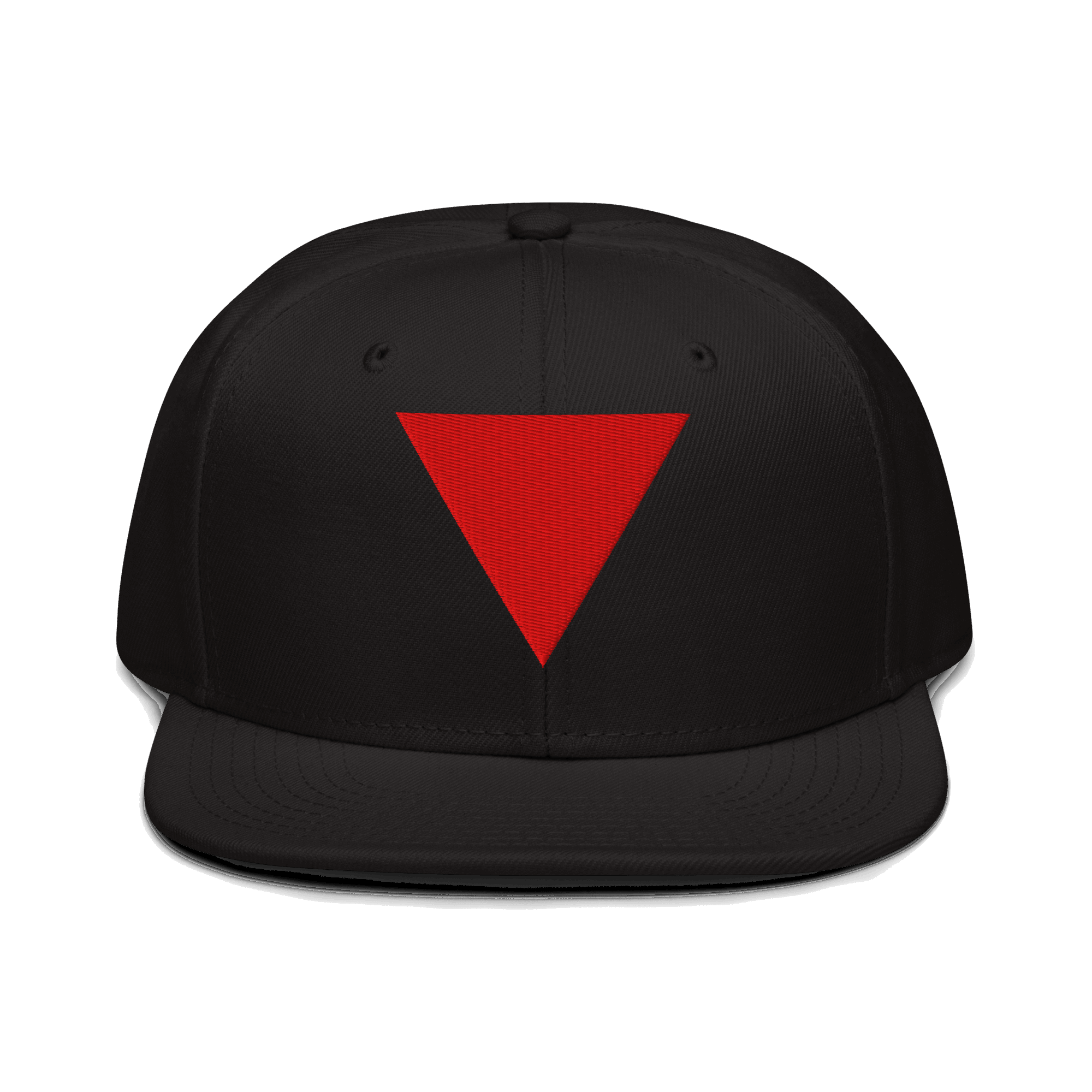 Red Triangle Snapback Hat