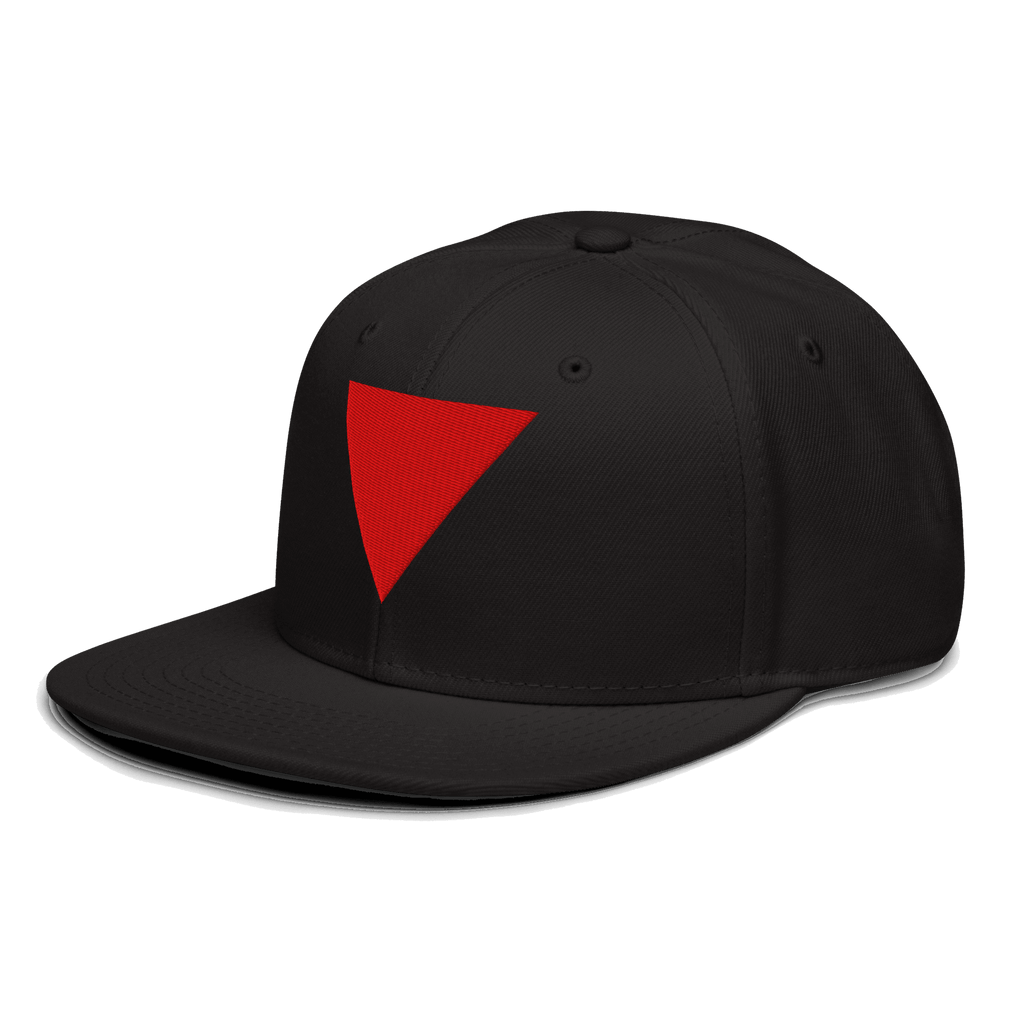 Red Triangle Snapback Hat