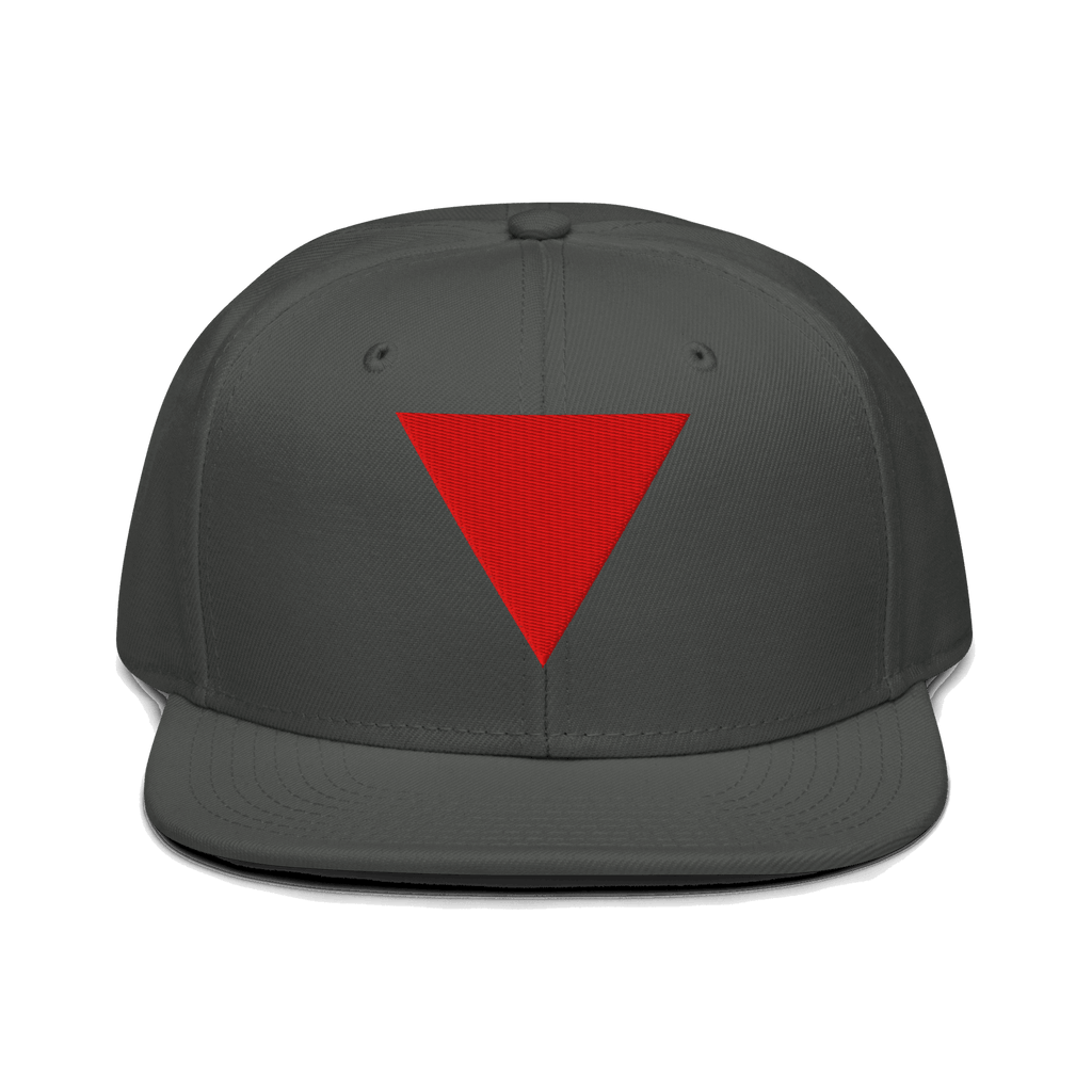 Red Triangle Snapback Hat