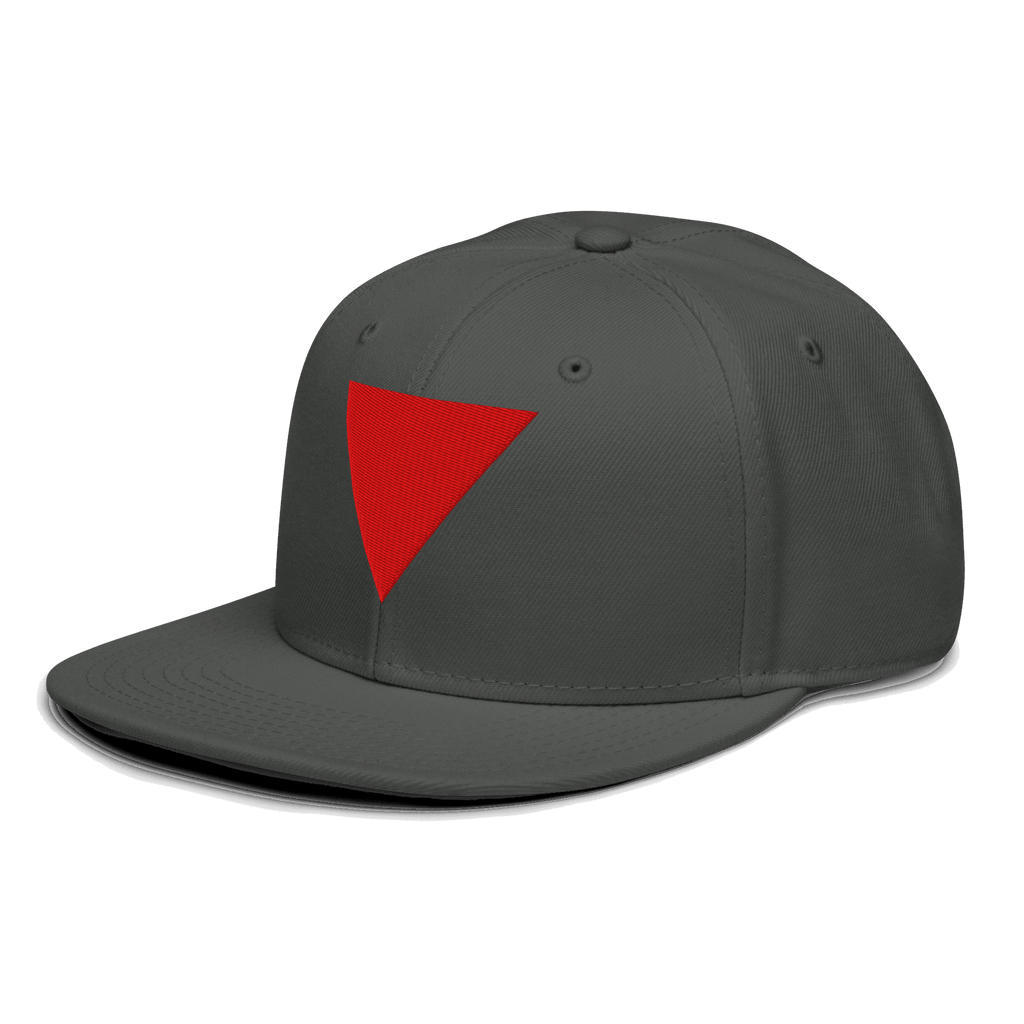 Red Triangle Snapback Hat