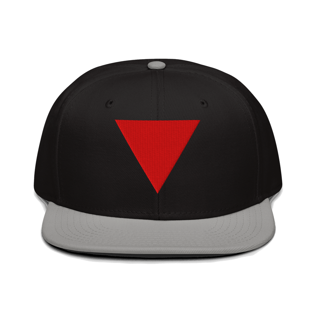 Red Triangle Snapback Hat