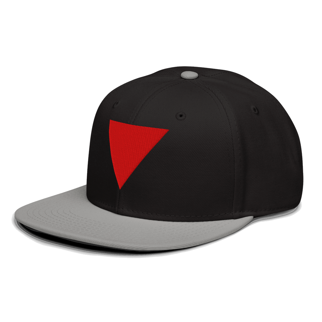 Red Triangle Snapback Hat