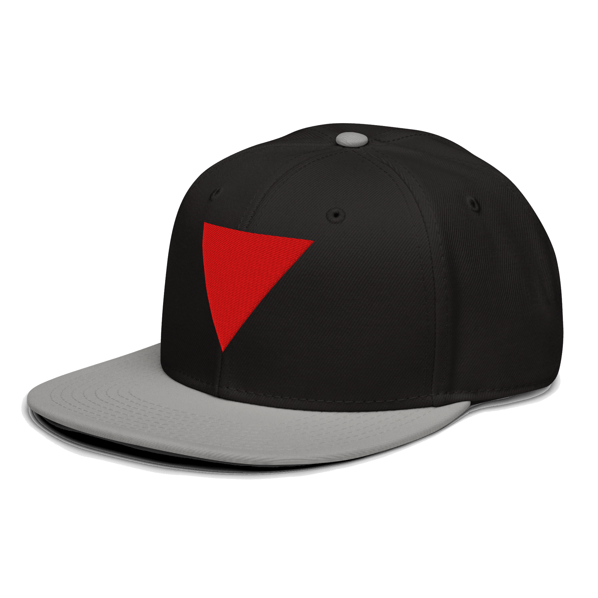 Red Triangle Snapback Hat