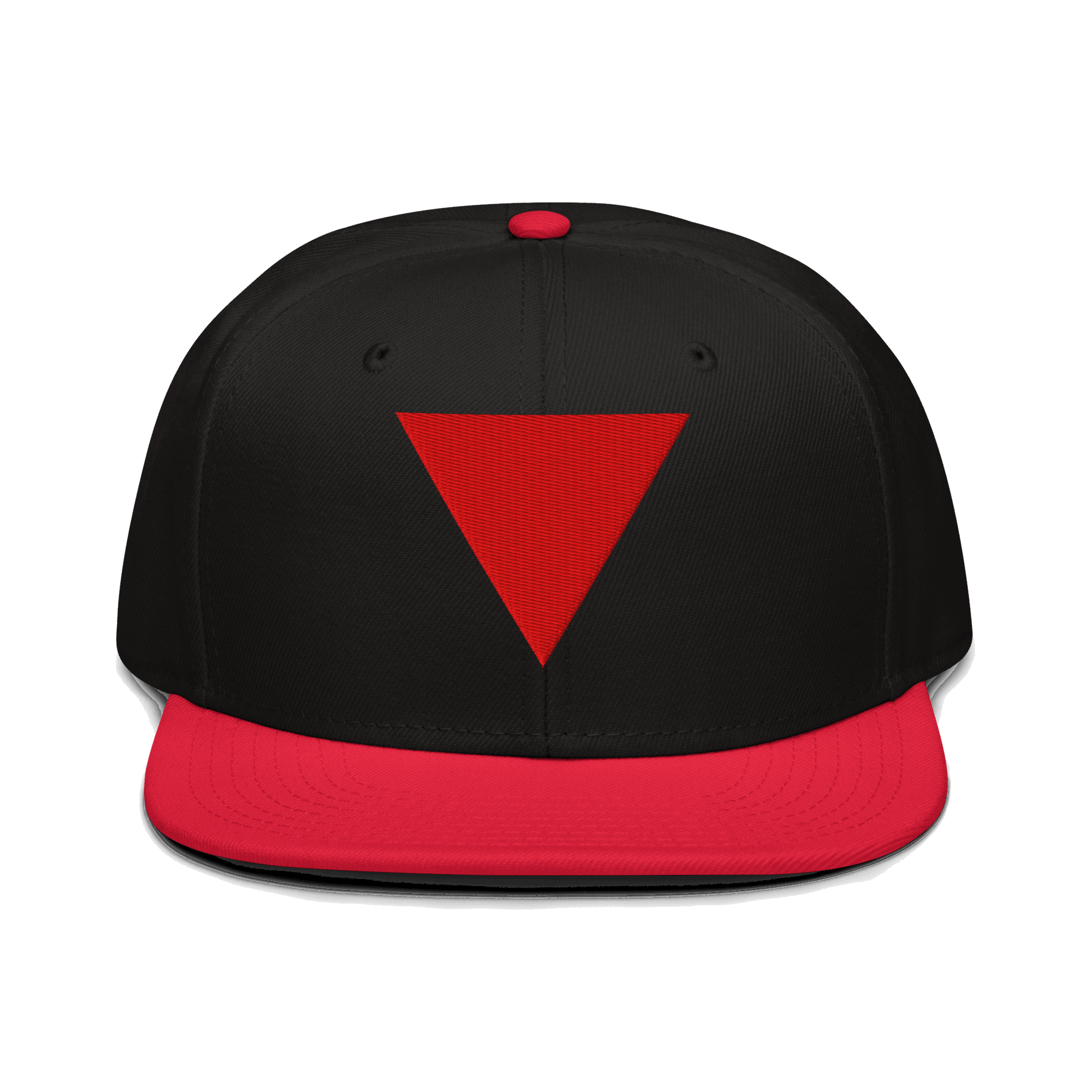 Red Triangle Snapback Hat