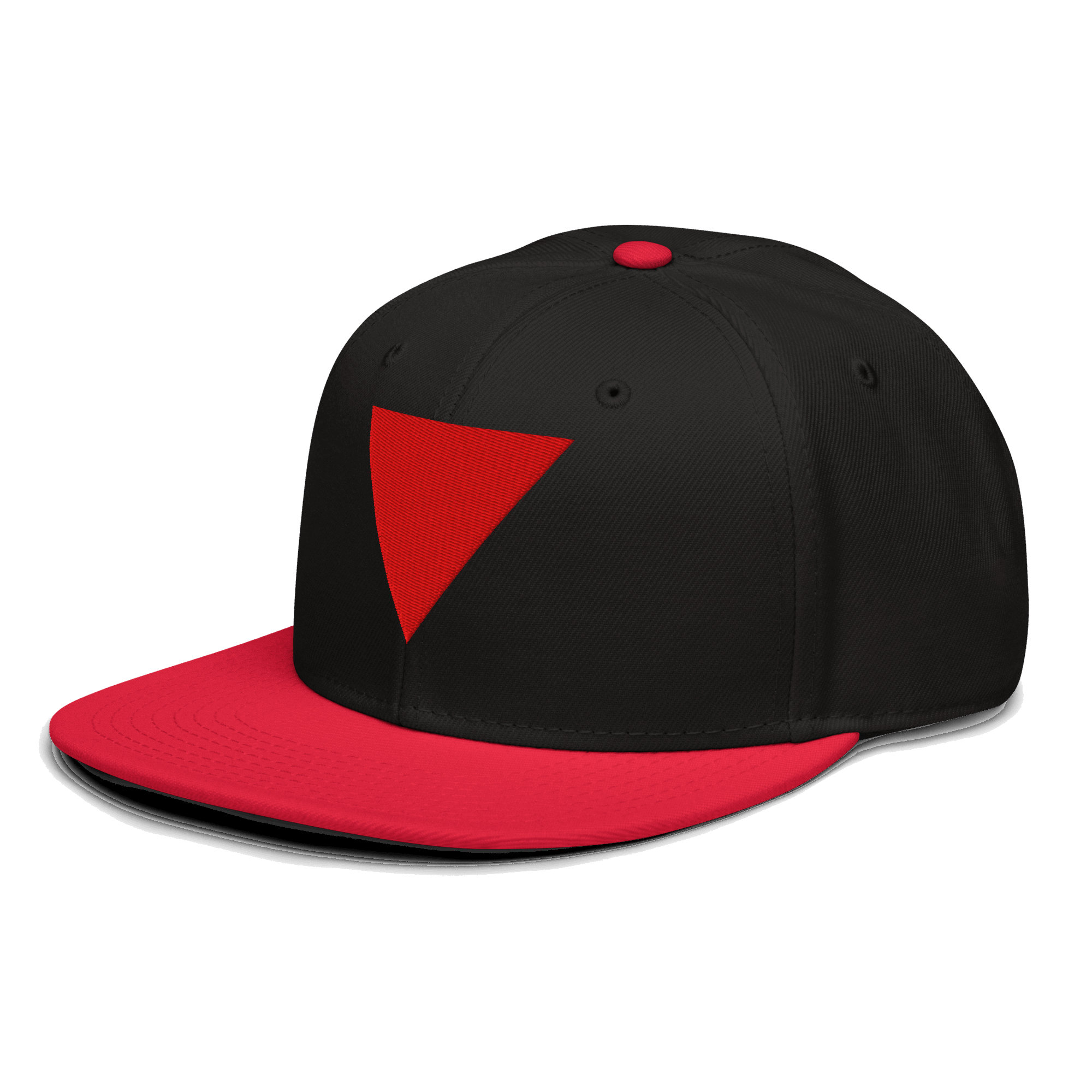 Red Triangle Snapback Hat